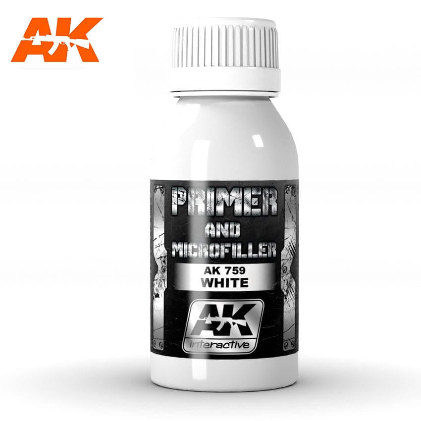 AK Interactive White Primer And Microfiller 100ml AK759